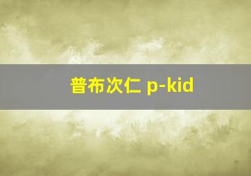 普布次仁 p-kid